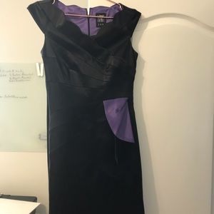 Black silk dress